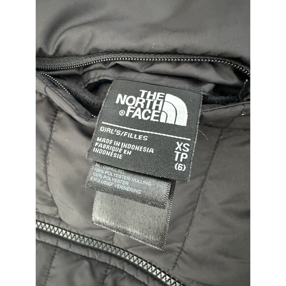 The North Face MOSSBUD REVERSIBLE FULL ZIP JACKET Girls (XS 6) Black - Picture 3 of 9